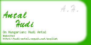 antal hudi business card